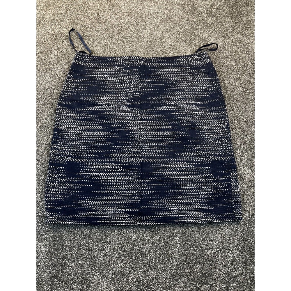 Jones New York A-line Skirt Women's‎ 8 L Large Blue White Striped Career